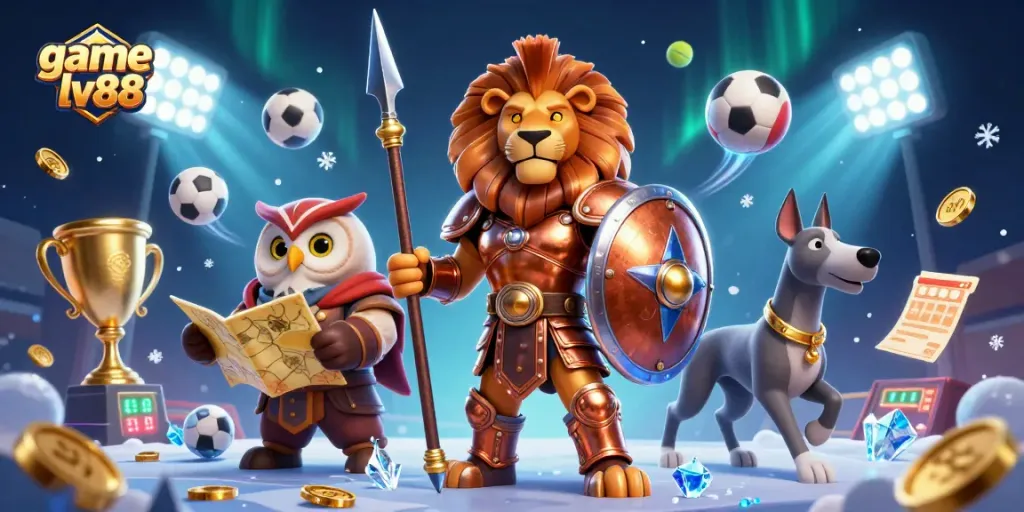 Experience the thrilling game lv88 with a dynamic blend of sports elements and heroic characters.