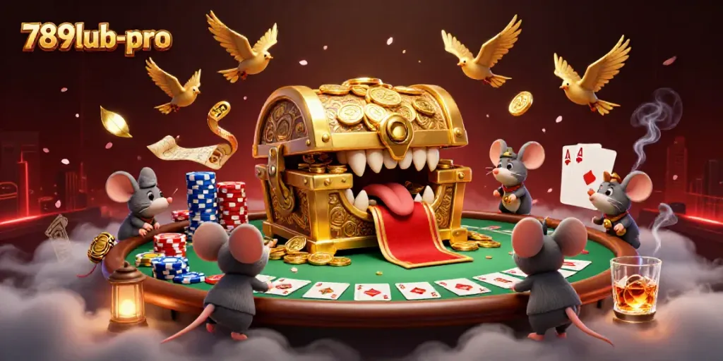 Experience the thrill of 789lub-pro with a vibrant casino scene filled with adventure and riches.