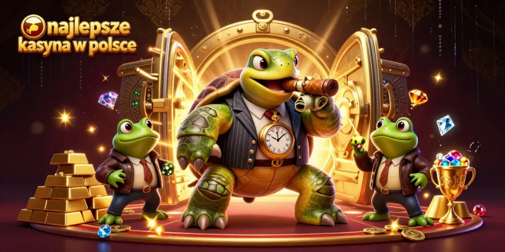 Experience the excitement of najlepsze kasyna w polsce with a dynamic casino scene featuring vibrant characters.