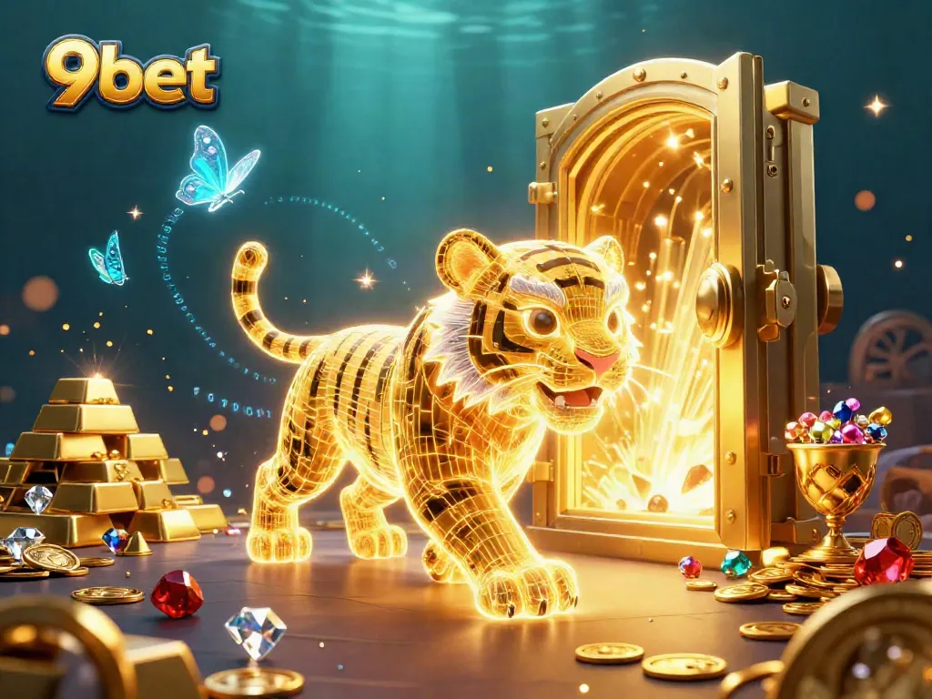 Experience the thrill of winning at 9bet online casino, where neon characters illuminate a vibrant gaming landscape.