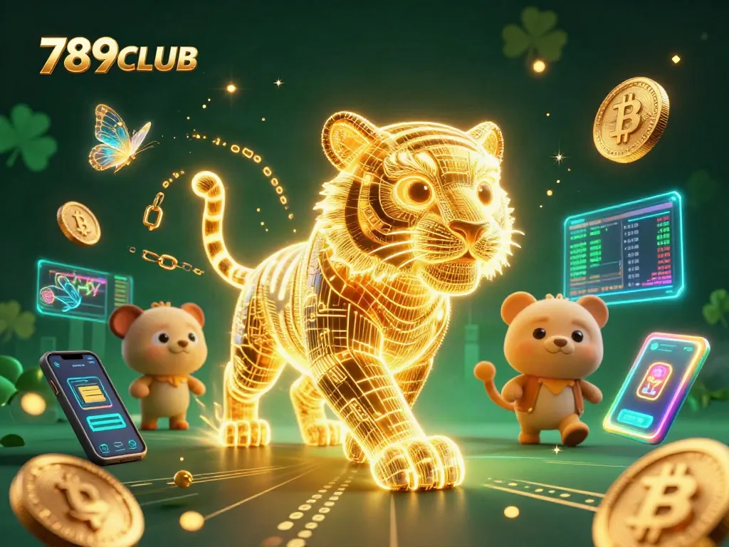 Join the excitement at 789CLUB with vibrant visuals of a digital casino scene filled with energy.