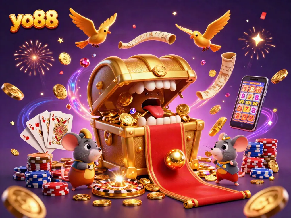 Spin the reels at yo88 with vibrant games, golden treasures, and an immersive casino atmosphere.