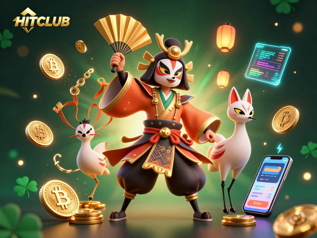 Experience thrilling gameplay at HITCLUB with unique characters and vibrant casino elements.