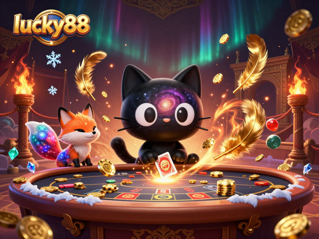 Play and win big at lucky88 with vibrant cosmic casino elements and dynamic characters.