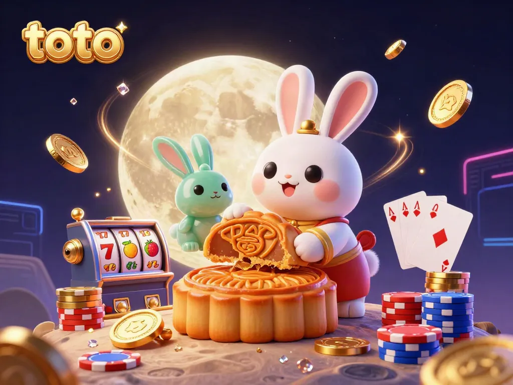 Experience the excitement of toto slots with golden mooncakes and rich gaming elements.