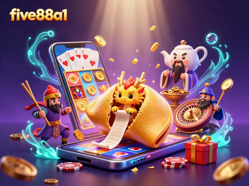 Experience exciting slots and games at five88a1 with vibrant visuals and dynamic characters.
