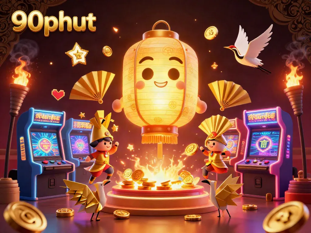 Engage with 90phut’s captivating online casino experience featuring vibrant characters and games.
