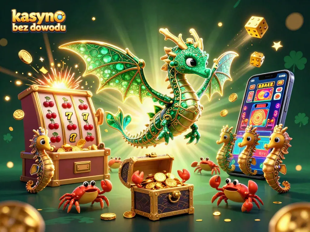 Experience the thrill of kasyno bez dowodu with exciting games and vibrant bonuses in this captivating 3D illustration.