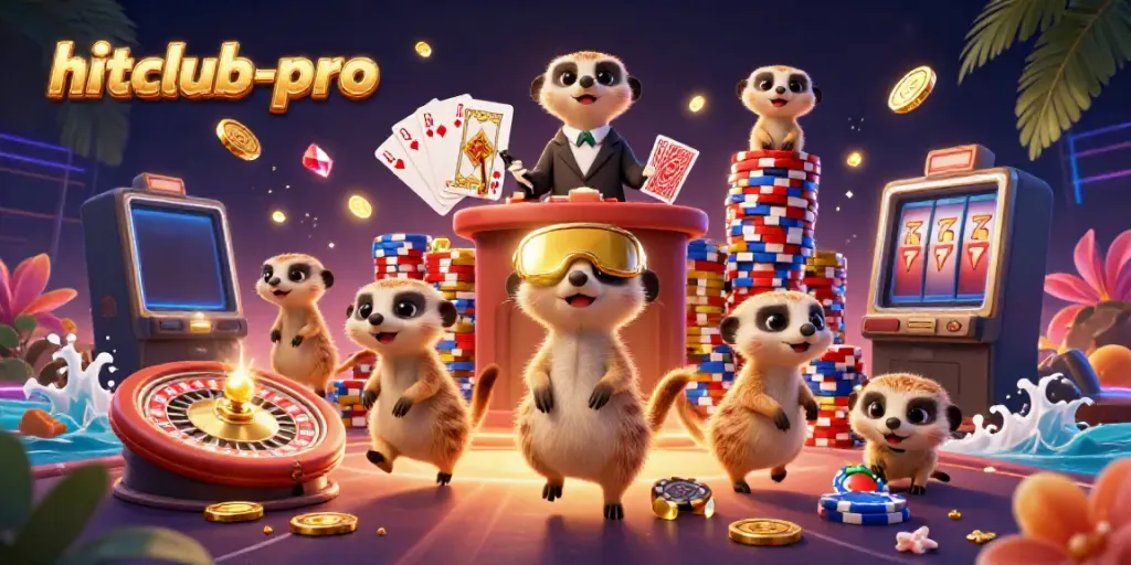 Experience hitclub-pro's unique casino world with lively meerkats in action!