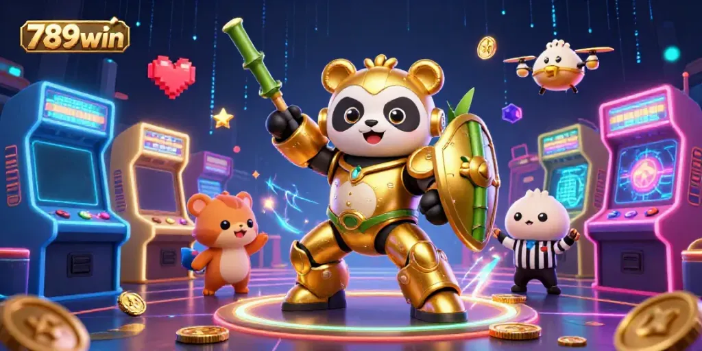 Experience thrilling gameplay at 789win with a vibrant casino scene, featuring dynamic characters and game elements.