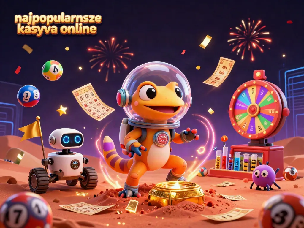 Experience exciting adventures at najpopularniejsze kasyna online with a vibrant carnival scene full of 3D casino elements.