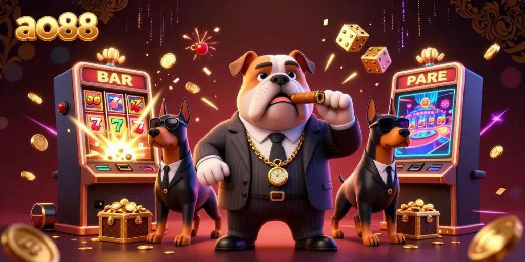 Engage in thrilling gaming at ao88 with vibrant characters and dynamic casino elements
