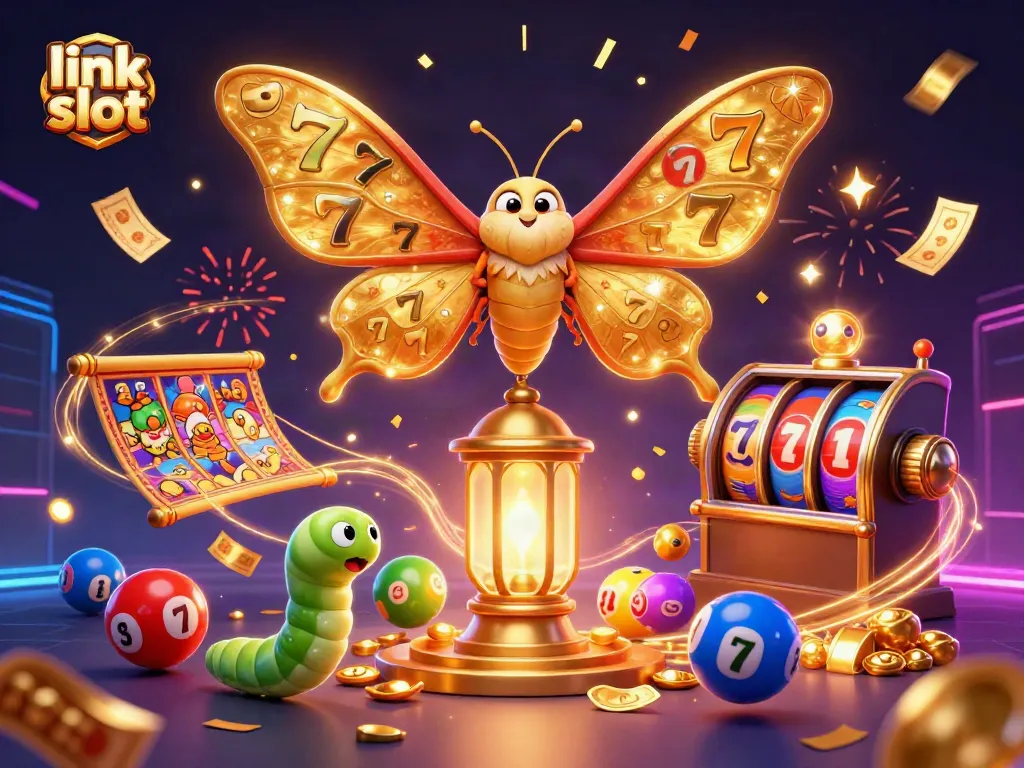 Experience thrilling gameplay with link slot and vibrant slot machines illuminated by golden energy.