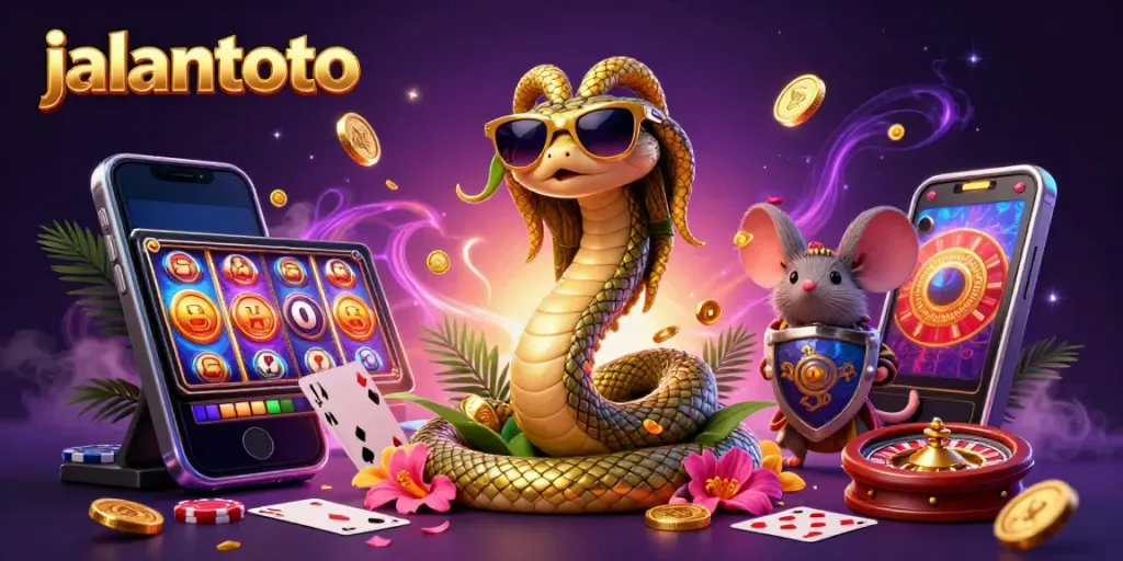 Experience vibrant gameplay with jalantoto featuring Medusa and golden casino elements.