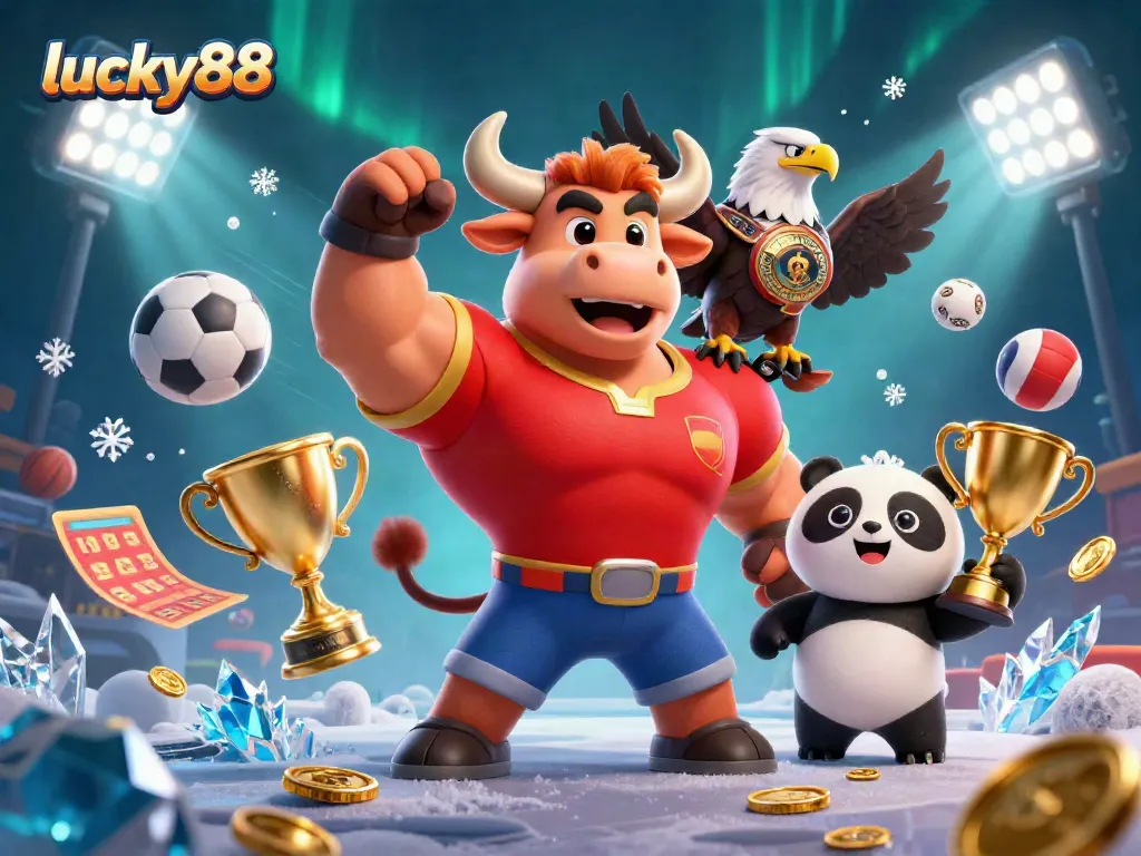 Experience exhilarating wins with lucky88 as characters celebrate in a vibrant casino scene filled with dynamic elements.